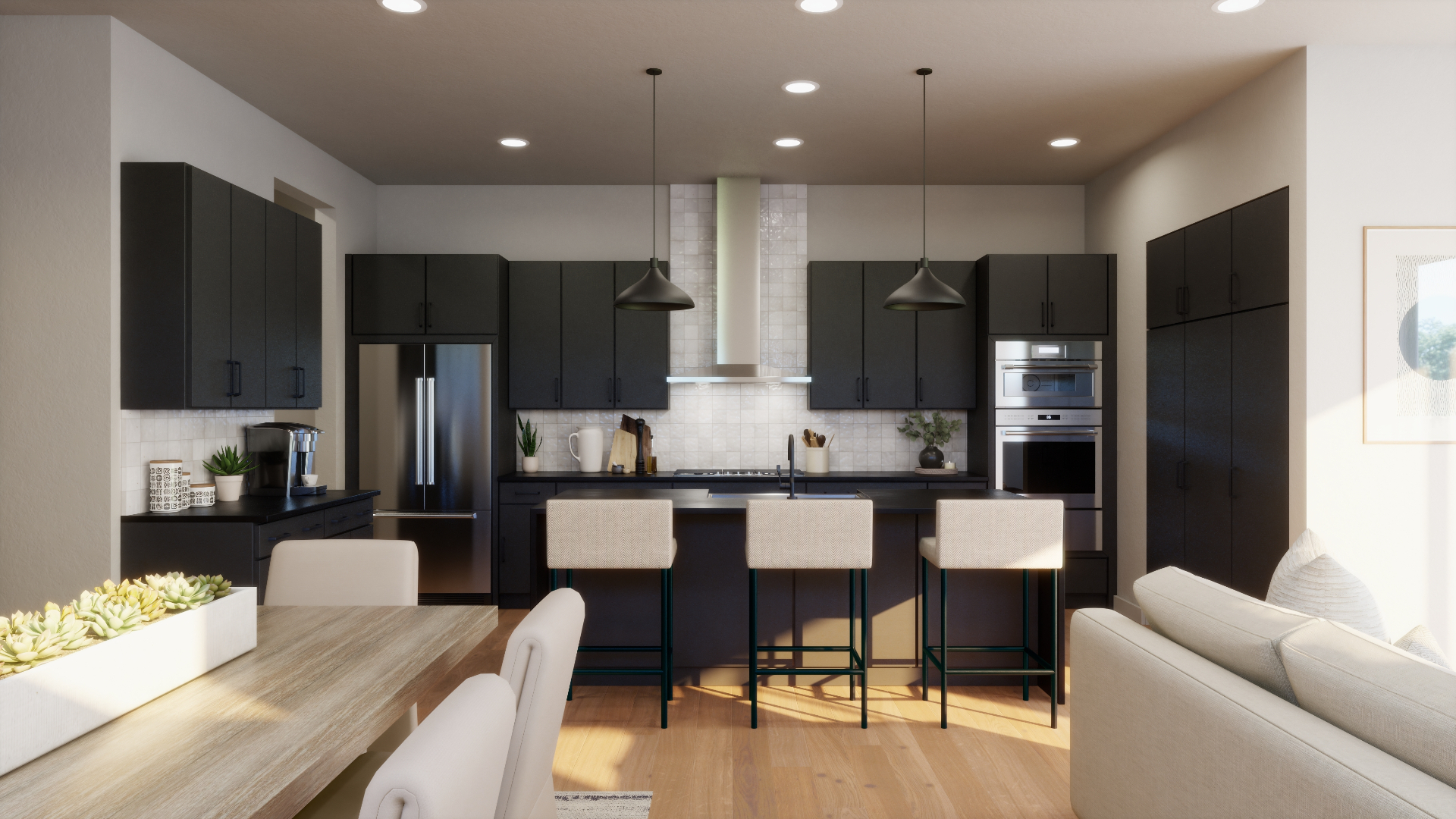 SLEEK kitchen rendering